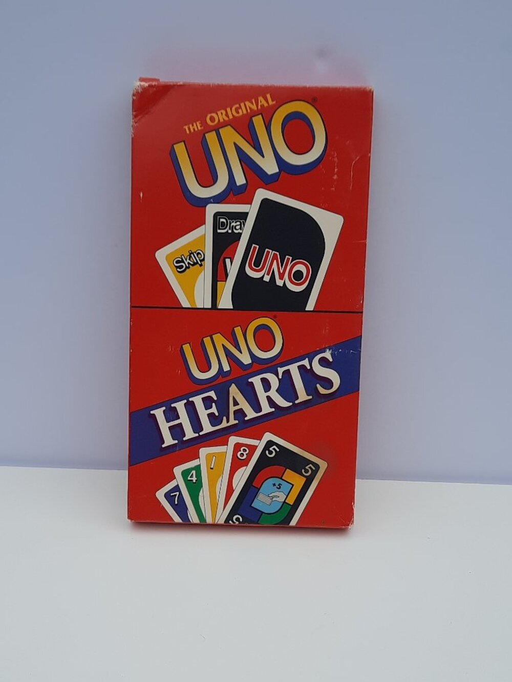 1995 Uno Hearts Mattel W/ Uno Complete Card Games Hearts Instructions Included